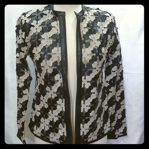 Leather and mesh jacket size small